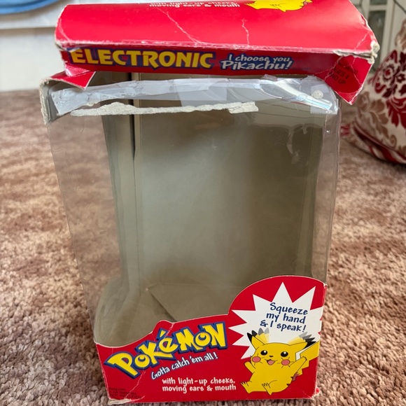 Pokemon Electronic "I Choose You Pikachu!" Plushie 1999 Nintendo Hasbro - Picture 4 of 7